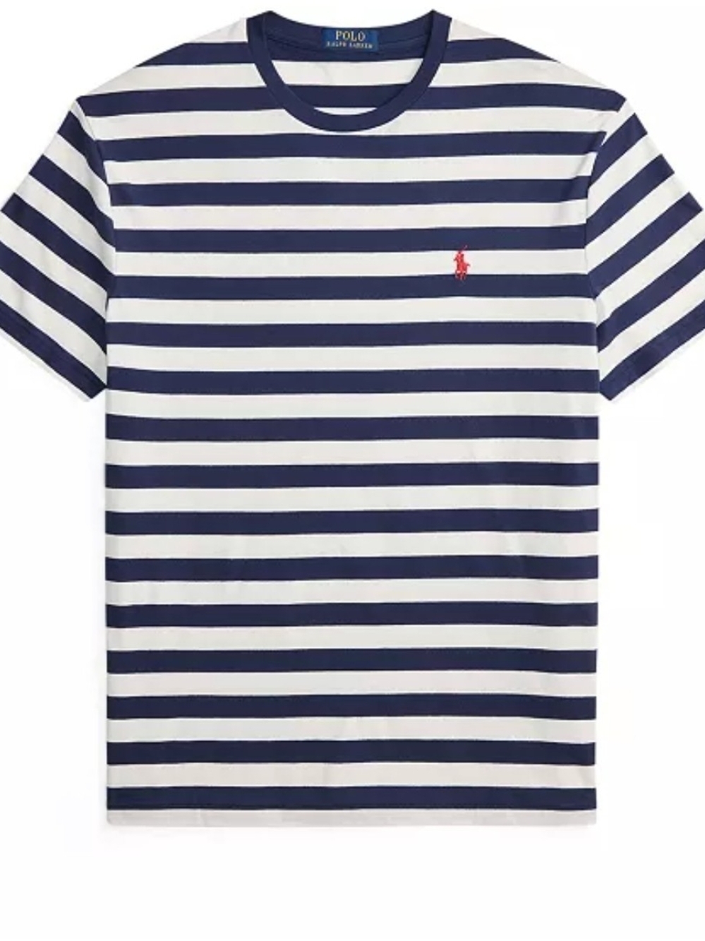 Polo Ralph Lauren Men's Classic-Fit Stripe T-Shirt Size L Color Navy/White